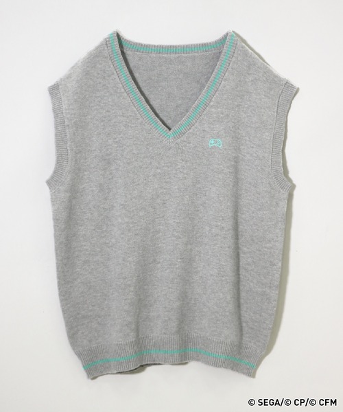 RAGEBLUE（レイジブルー）の「【プロジェクトセカイ×ZOZOTOWN】ワンダーランズ×ショウタイムコラボ モチーフニットベスト（ベスト・レディース・ピンク系その他/オフホワイト/グレー/ライトグレー/イエロー/ピンク系その他2・MEDIUM/LARGE）」の3枚目の写真