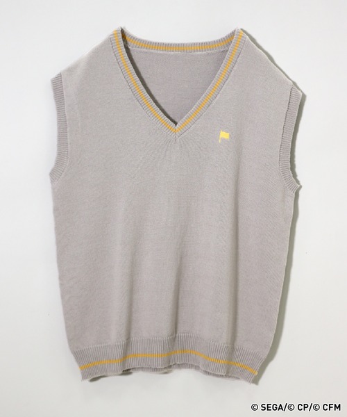 RAGEBLUE（レイジブルー）の「【プロジェクトセカイ×ZOZOTOWN】ワンダーランズ×ショウタイムコラボ モチーフニットベスト（ベスト・レディース・ピンク系その他/オフホワイト/グレー/ライトグレー/イエロー/ピンク系その他2・MEDIUM/LARGE）」の2枚目の写真