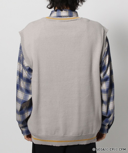 RAGEBLUE（レイジブルー）の「【プロジェクトセカイ×ZOZOTOWN】ワンダーランズ×ショウタイムコラボ モチーフニットベスト（ベスト・レディース・ピンク系その他/オフホワイト/グレー/ライトグレー/イエロー/ピンク系その他2・MEDIUM/LARGE）」の14枚目の写真