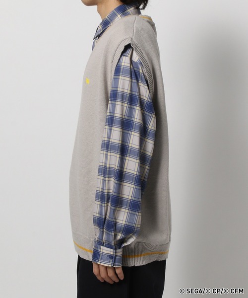 RAGEBLUE（レイジブルー）の「【プロジェクトセカイ×ZOZOTOWN】ワンダーランズ×ショウタイムコラボ モチーフニットベスト（ベスト・レディース・ピンク系その他/オフホワイト/グレー/ライトグレー/イエロー/ピンク系その他2・MEDIUM/LARGE）」の13枚目の写真