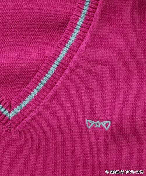 RAGEBLUE（レイジブルー）の「【プロジェクトセカイ×ZOZOTOWN】ワンダーランズ×ショウタイムコラボ モチーフニットベスト（ベスト・レディース・ピンク系その他/オフホワイト/グレー/ライトグレー/イエロー/ピンク系その他2・MEDIUM/LARGE）」の20枚目の写真