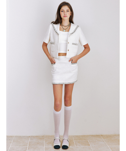 REVE REVE（レヴレヴ）の「POCKET TWEED SKIRT（スカート・レディース・その他・S/M）」の2枚目の写真