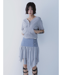 SETSETSET（セットセットセット）の「ストライプレイヤードスカート（スカート）」