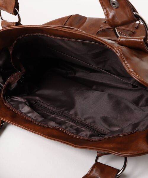 Sibra（シブラ）の「レースアップ風デザイン 2WAYショルダーバッグ（ショルダーバッグ・レディース・ブラウン/キャメル/レッド/ブラック・F）」の7枚目の写真