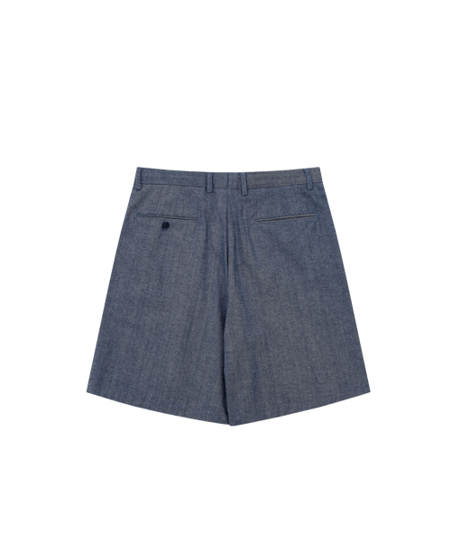 HONGWOOSUNG(ホンウソン)の「2TUCKS DENIM SHORTS_INDIGO(その他パンツ・メンズ・その他・S/M/L)」の2枚目の写真