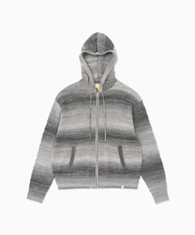 HELLO SUNRISE（ハローサンライズ）の「Gradation Knit Zip Up Hoodie_Black（その他アウター）」