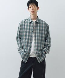 Big Union（ ）の「オンブレチェックシャツ（ブルーイッシュグリーン）（シャツ/ブラウス）」