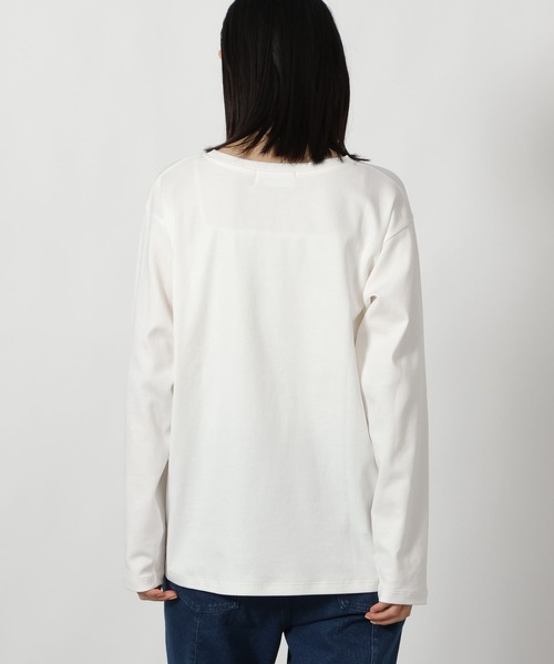 LAKOLE（ラコレ）の「アソートロゴプリント長袖2 / 637523（Tシャツ/カットソー・レディース・ブラック/オフホワイト/グレー・FREE）」の18枚目の写真