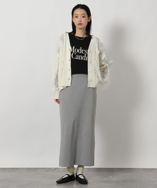 LAKOLE（ラコレ）の「アソートロゴプリント長袖2 / 637523（Tシャツ/カットソー・レディース・ブラック/オフホワイト/グレー・FREE）」の19枚目の写真