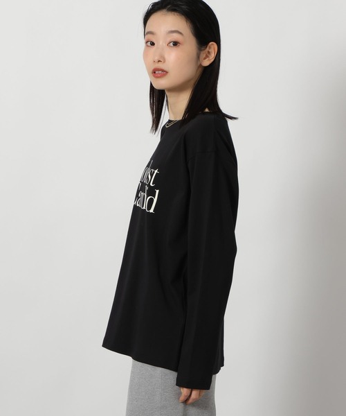 LAKOLE（ラコレ）の「アソートロゴプリント長袖2 / 637523（Tシャツ/カットソー・レディース・ブラック/オフホワイト/グレー・FREE）」の20枚目の写真