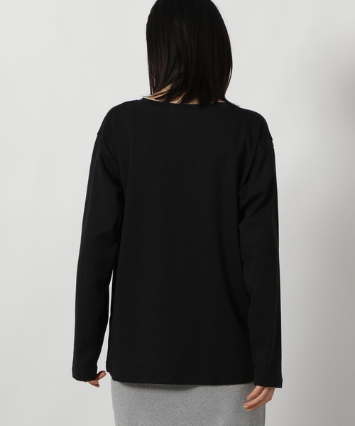 LAKOLE（ラコレ）の「アソートロゴプリント長袖2 / 637523（Tシャツ/カットソー・レディース・ブラック/オフホワイト/グレー・FREE）」の21枚目の写真