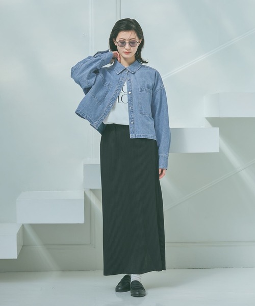 LAKOLE（ラコレ）の「アソートロゴプリント長袖2 / 637523（Tシャツ/カットソー・レディース・ブラック/オフホワイト/グレー・FREE）」の4枚目の写真