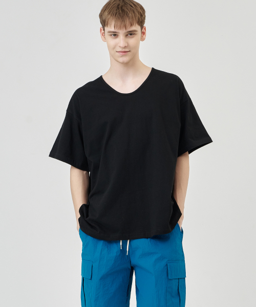 THE-ABON(エイボン)の「カンコットンオーバーサイズ半袖Tシャツコバルトブルー(Tシャツ/カットソー・メンズ・その他・L/M)」の5枚目の写真