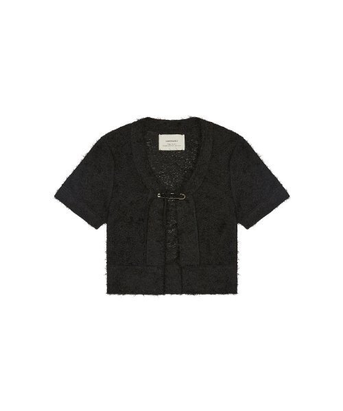 LARTIGENT(ラーティゼン)の「L2 ANGORA CROP CARDIGAN(BLACK)(カーディガン/ボレロ・レディース・その他・FREE)」の5枚目の写真