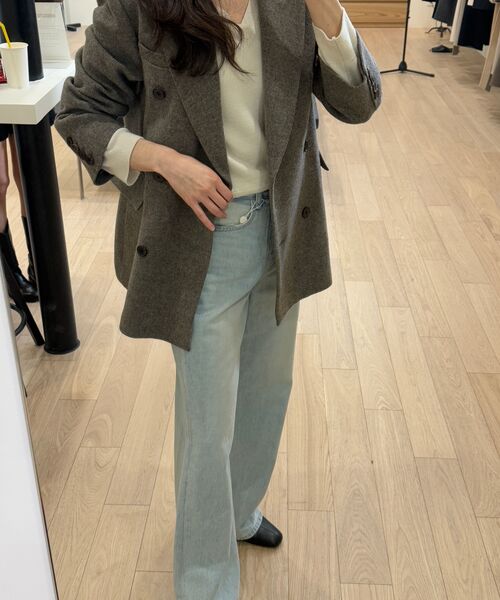 LINGSEOUL（リングソウル）の「wool double classic jacket-ash.brown（テーラードジャケット・レディース・その他・FREE）」の5枚目の写真