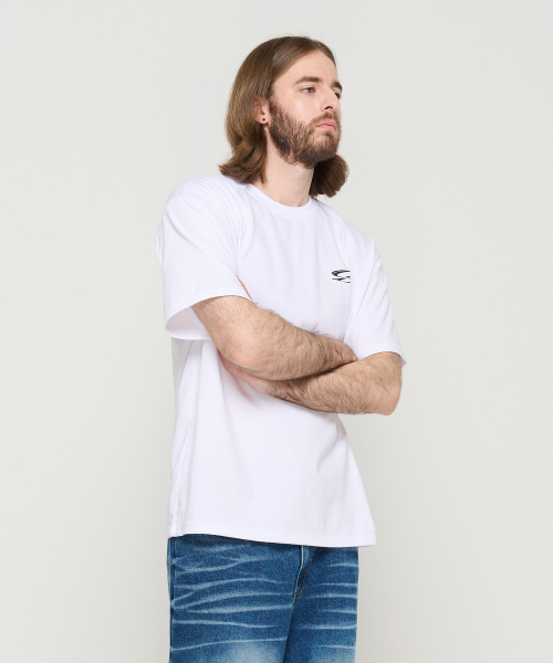 CARGOBROS(カーゴブロス)の「サークルスモールロゴオーバー半袖Tシャツ(ホワイト)(Tシャツ/カットソー・メンズ・その他・S/M/L/2XL/XL)」の4枚目の写真