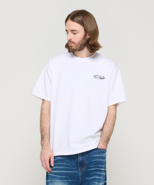 CARGOBROS(カーゴブロス)の「サークルスモールロゴオーバー半袖Tシャツ(ホワイト)(Tシャツ/カットソー・メンズ・その他・S/M/L/2XL/XL)」の5枚目の写真