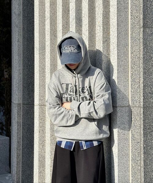 URBANAGE(アーバンエイジ)の「テイクイットファニー オーバーフード_グレー(パーカー・レディース・その他・LARGE/MEDIUM)」の10枚目の写真