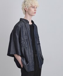 【セットアップ対応】ライトシャインシャンブレーシャツ