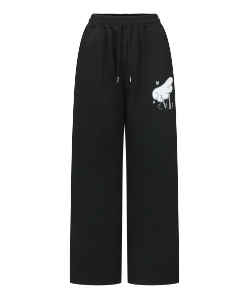 MUCENT（ムセント）の「シルフドットエンジェルスウェットパンツ (2カラー)（スウェットパンツ・レディース・ブラック/グレー・WOMENS）」の3枚目の写真