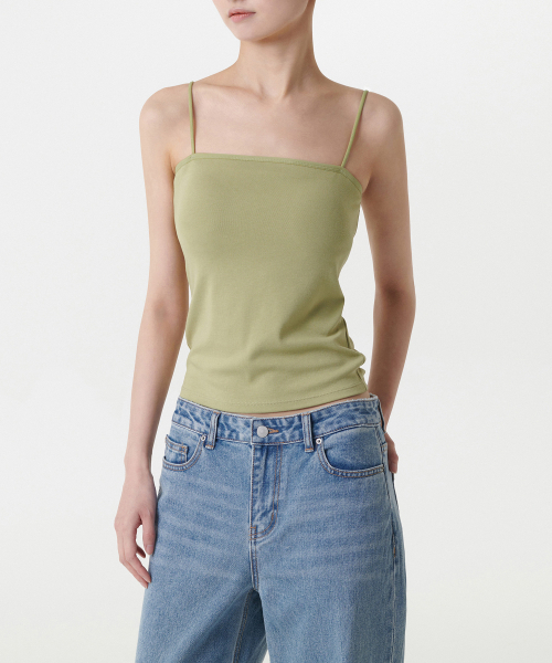 MUSINSA STANDARD WOMAN（ムシンサスタンダードウーマン）の「ウィメンズスパゲッティストラップブラトップ[セージ]（その他トップス・レディース・その他・LARGE/MEDIUM/SMALL/X-SMALL）」の2枚目の写真