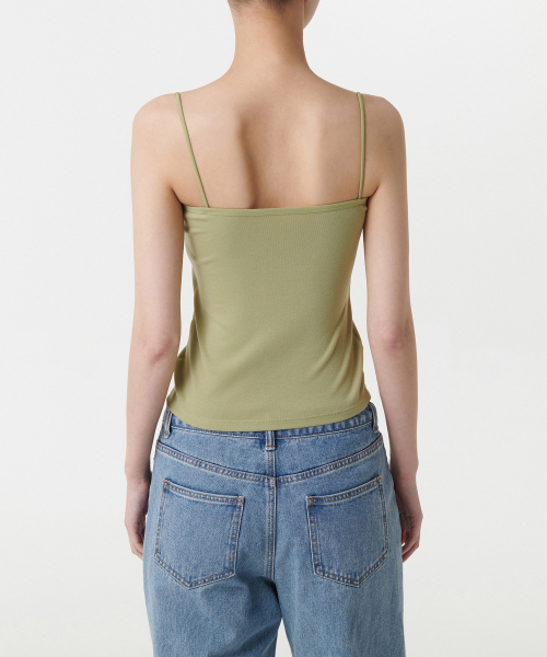 MUSINSA STANDARD WOMAN（ムシンサスタンダードウーマン）の「ウィメンズスパゲッティストラップブラトップ[セージ]（その他トップス・レディース・その他・LARGE/MEDIUM/SMALL/X-SMALL）」の3枚目の写真