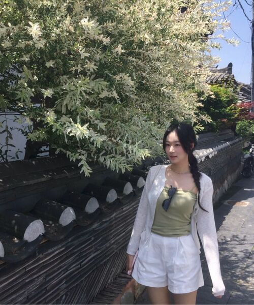 MUSINSA STANDARD WOMAN（ムシンサスタンダードウーマン）の「ウィメンズスパゲッティストラップブラトップ[セージ]（その他トップス・レディース・その他・LARGE/MEDIUM/SMALL/X-SMALL）」の7枚目の写真