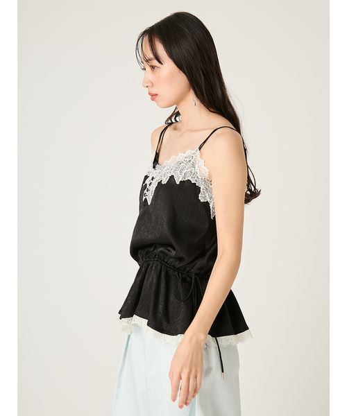 FRAY I.D（フレイアイディー）の「レーストリムキャミソール（キャミソール・レディース・ブルー/アイボリー/ブラック・F）」の14枚目の写真