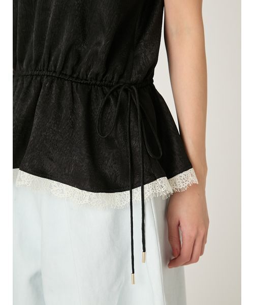 FRAY I.D（フレイアイディー）の「レーストリムキャミソール（キャミソール・レディース・ブルー/アイボリー/ブラック・F）」の18枚目の写真