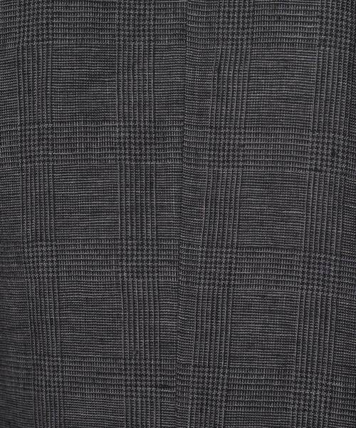 ADIEU TRISTESSE（アデュートリステス）の「リネングレンチェックジャケット（ノーカラージャケット・レディース・グレー系その他/ダークブラウン・38）」の3枚目の写真