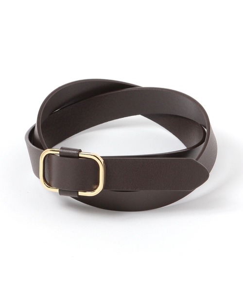 GLOBAL WORK（グローバルワーク）の「スクエアピンレスベルト/633988（ベルト・メンズ・その他/ブラック/ダークブラウン・FREE）」の2枚目の写真