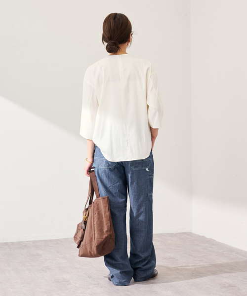 FRAMeWORK（フレームワーク）の「UNION HERCULES/ユニオンヘラクレス MADE インディゴダンガリーワークパン（デニムパンツ・レディース・ブルー系その他・SMALL/MEDIUM）」の3枚目の写真