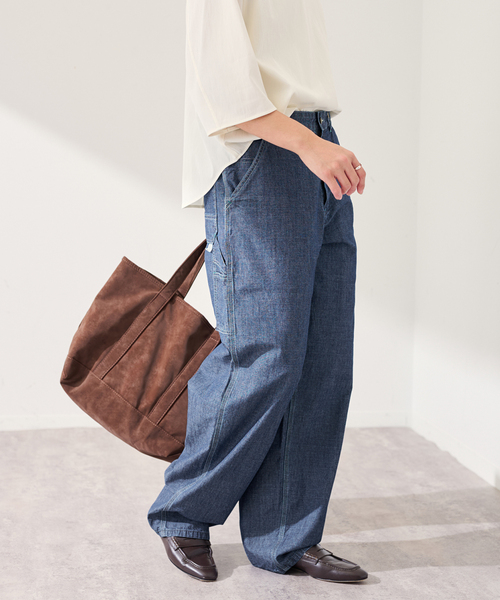 FRAMeWORK（フレームワーク）の「UNION HERCULES/ユニオンヘラクレス MADE インディゴダンガリーワークパン（デニムパンツ・レディース・ブルー系その他・SMALL/MEDIUM）」の5枚目の写真