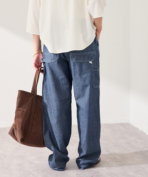 FRAMeWORK（フレームワーク）の「UNION HERCULES/ユニオンヘラクレス MADE インディゴダンガリーワークパン（デニムパンツ・レディース・ブルー系その他・SMALL/MEDIUM）」の6枚目の写真