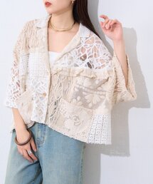 etsinta | 【etsinta/エシンタ】レースパッチワークシャツINDIA(シャツ/ブラウス)