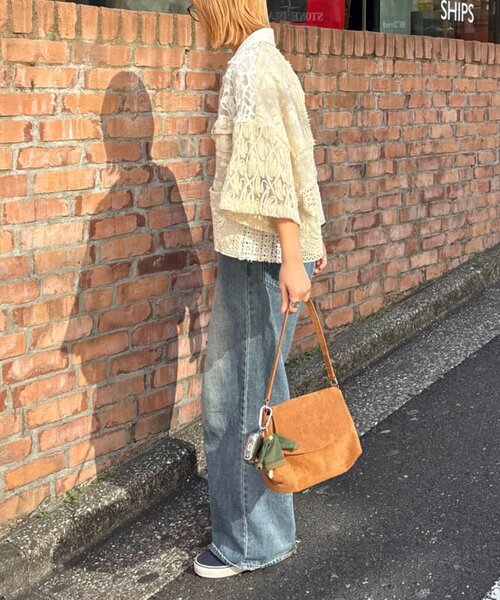 etsinta（エシンタ）の「【etsinta/エシンタ】レースパッチワークシャツINDIA（シャツ/ブラウス・レディース・アイボリー・ONE SIZE）」の2枚目の写真