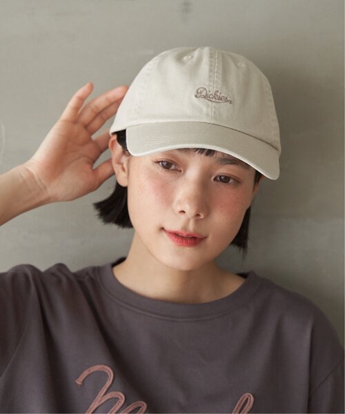 Dickies(ディッキーズ)の「Dickies ディッキーズ 刺繍ロゴキャップ(キャップ・レディース・ブラック/オフホワイト/ピンク/チャコール/ベージュ・FREE)」の14枚目の写真
