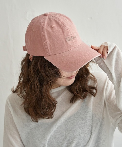 Dickies(ディッキーズ)の「Dickies ディッキーズ 刺繍ロゴキャップ(キャップ・レディース・ブラック/オフホワイト/ピンク/チャコール/ベージュ・FREE)」の5枚目の写真
