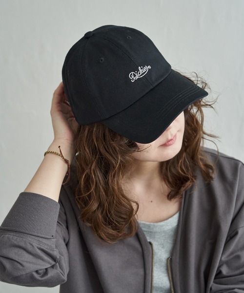 Dickies(ディッキーズ)の「Dickies ディッキーズ 刺繍ロゴキャップ(キャップ・レディース・ブラック/オフホワイト/ピンク/チャコール/ベージュ・FREE)」の2枚目の写真