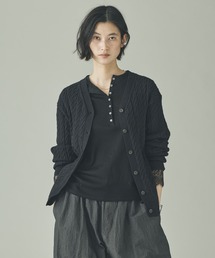 Curensology | Curensology(カレンソロジー)/ローシルクケーブルカーディガン(カーディガン/ボレロ)