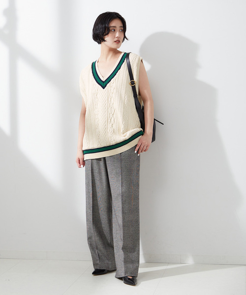 journal standard L'essage（ジャーナルスタンダードレサージュ）の「《追加》別注【ILL ONE EIGHTY/イル ワンエイティ】TILDEN VEST：ベスト（ベスト・レディース・ブラウン/グリーン/ブラック・MEDIUM）」の21枚目の写真
