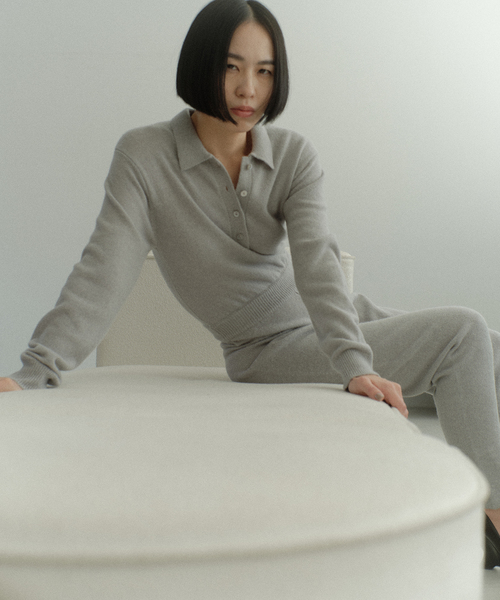 JOURNAL STANDARD（ジャーナルスタンダード）の「別注【Ayumi.Hamamoto×JOURNALSTANDARD】A/H BabyAlpacaMixJumpsuit（つなぎ/オールインワン・レディース・グレー・FREE）」の11枚目の写真