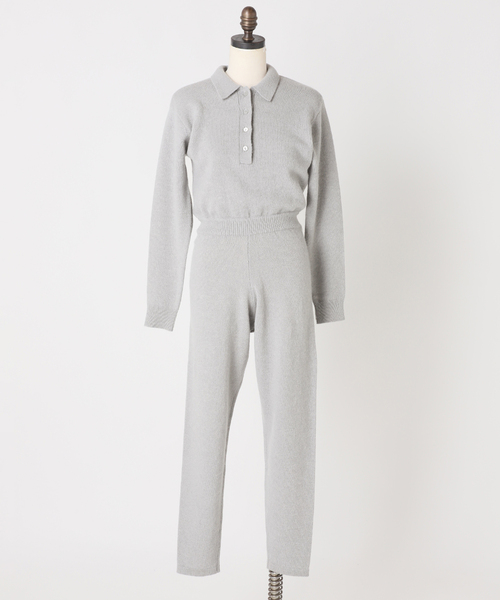 JOURNAL STANDARD（ジャーナルスタンダード）の「別注【Ayumi.Hamamoto×JOURNALSTANDARD】A/H BabyAlpacaMixJumpsuit（つなぎ/オールインワン・レディース・グレー・FREE）」の14枚目の写真