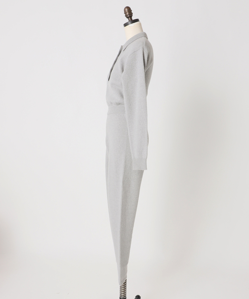JOURNAL STANDARD（ジャーナルスタンダード）の「別注【Ayumi.Hamamoto×JOURNALSTANDARD】A/H BabyAlpacaMixJumpsuit（つなぎ/オールインワン・レディース・グレー・FREE）」の15枚目の写真