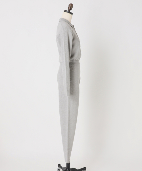 JOURNAL STANDARD（ジャーナルスタンダード）の「別注【Ayumi.Hamamoto×JOURNALSTANDARD】A/H BabyAlpacaMixJumpsuit（つなぎ/オールインワン・レディース・グレー・FREE）」の2枚目の写真