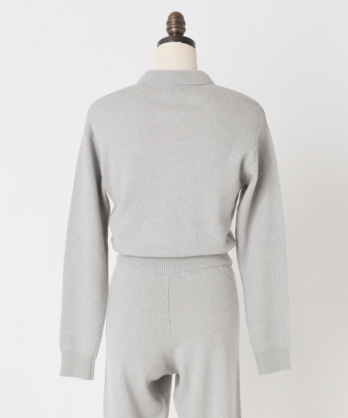 JOURNAL STANDARD（ジャーナルスタンダード）の「別注【Ayumi.Hamamoto×JOURNALSTANDARD】A/H BabyAlpacaMixJumpsuit（つなぎ/オールインワン・レディース・グレー・FREE）」の4枚目の写真