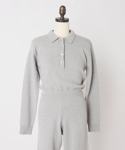 JOURNAL STANDARD（ジャーナルスタンダード）の「別注【Ayumi.Hamamoto×JOURNALSTANDARD】A/H BabyAlpacaMixJumpsuit（つなぎ/オールインワン・レディース・グレー・FREE）」の5枚目の写真