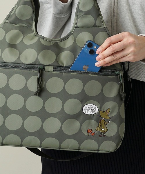 MOOMIN(ムーミン)の「【MOOMIN】(ムーミン) ドット 軽量 2WAY ショルダーバッグ トートバッグ RMMC-04(ショルダーバッグ・レディース・カーキ/ブラック/ブラック系2/キャメル/スモークピンク/ブルー・ONE SIZE)」の21枚目の写真