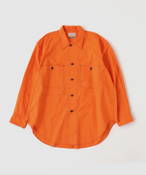 Marvine Pontiak shirt makers(マービンポンティアックシャツメーカーズ)の「Marvine Pontiak / マービンポンティアックシャツメーカーズ CoverAll SH(シャツ/ブラウス・メンズ・オレンジ・FREE)」の1枚目の写真