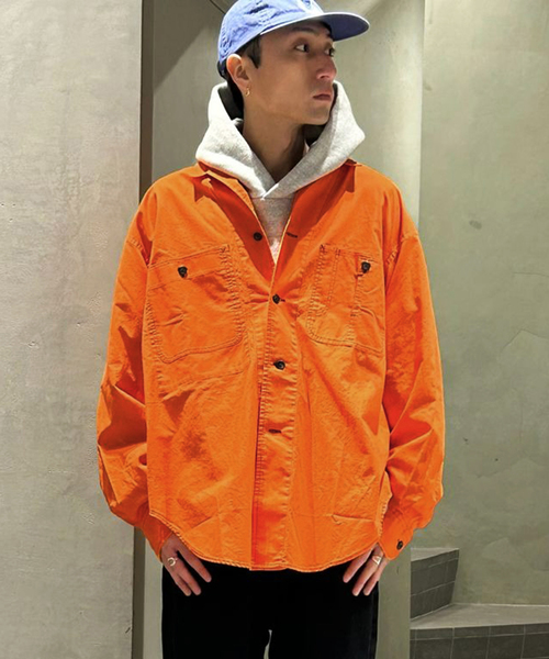 Marvine Pontiak shirt makers(マービンポンティアックシャツメーカーズ)の「Marvine Pontiak / マービンポンティアックシャツメーカーズ CoverAll SH(シャツ/ブラウス・メンズ・オレンジ・FREE)」の6枚目の写真